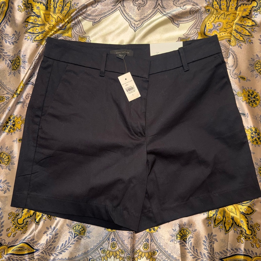 Ann Taylor High Waist Black Shorts